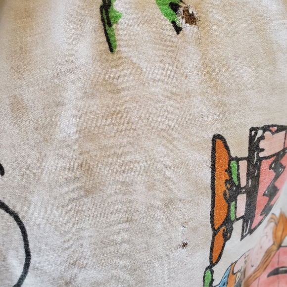 Vintage Charlie Brown Peanuts Flat Sheet 1966 - Picture 6 of 6